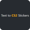 Text to CS2 Stickers logo